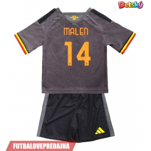 Lacne Dětský Futbalové dres AS Roma Donyell Malen #14 2026-27 Krátky Rukáv - Tretina (+ trenírky)